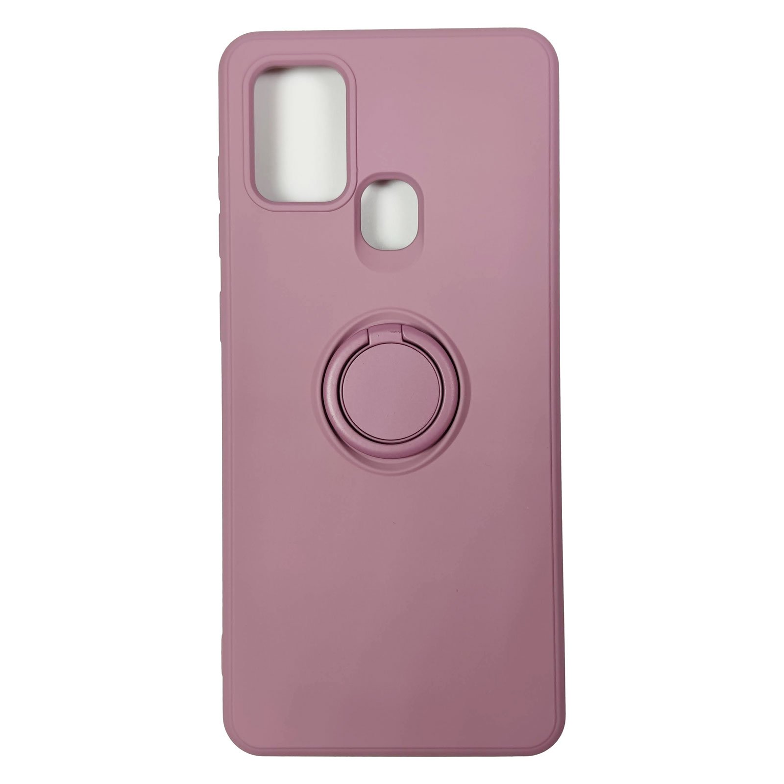 Husa compatibila cu Samsung Galaxy A21s model Combo cu Suport tip inel, Silicon, Antisoc, TPU, Viceversa Mov