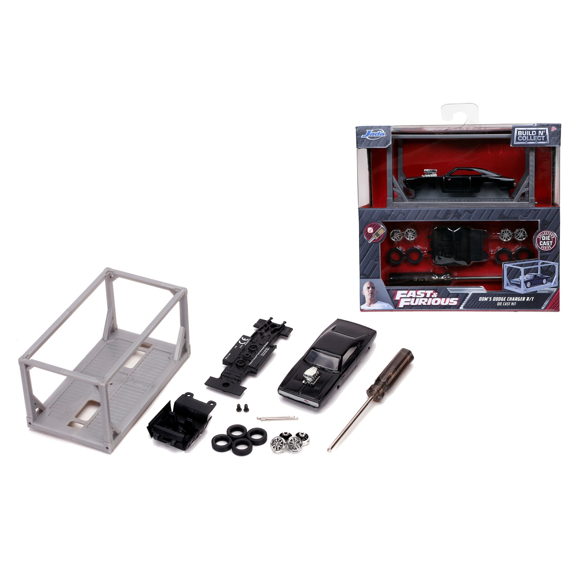 Masinuta diecast Jada Toys - Build and Collect, Fast & Furios, 1970 Dodge 1:55