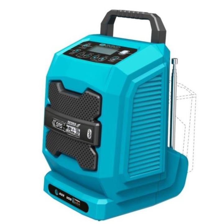 Dedra Sas All Bluetooth Akkumulátoros rádió, 18 V, USB csatlakozó