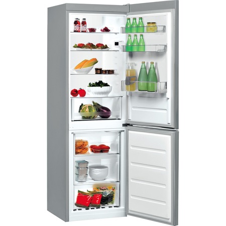 Combina frigorifica Indesit LI7 SN1E X, 295l, No Frost, Clasa F, H 176.3 cm, Inox