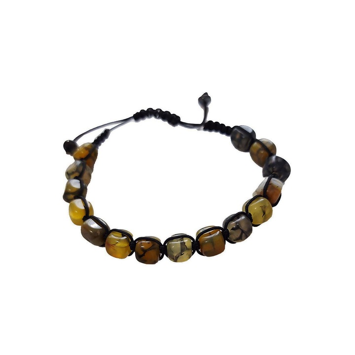 Bratara cu snur ajustabil, Yelow Stone, A4B130