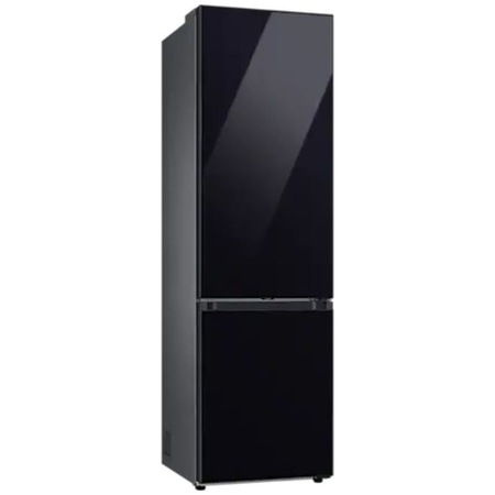 Combina frigorifica Samsung RB38A7B5322/EF, BeSpoke, 387l, No Frost, Twin & Metal Cooling, Cool Select+, Digital Inverter, Clasa C, H 203 cm, Sticla neagra