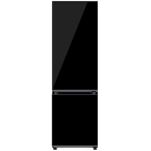 Combina frigorifica Samsung RB34A7B5E22/EF, Bespoke, 344l, No Frost, Metal Cooling, Optimal & Humidity Fresh+, Digital Inverter, Clasa E, H 185 cm, Sticla neagra