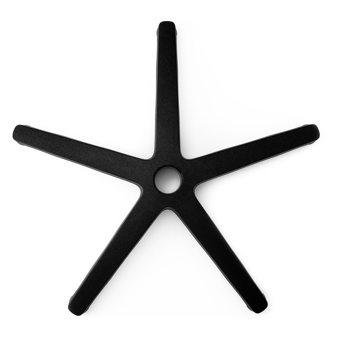 Baza (stea) 600mm, suport rotile, TRAFFIC CHAIRS pentru scaune de birou / ergonomice, diametru 600mm, culoare Neagra, polipropilena