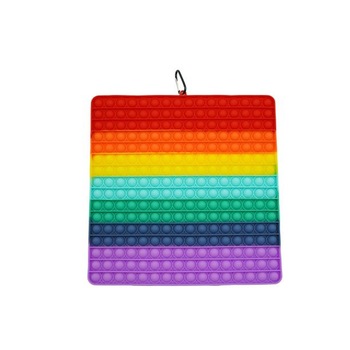 Jucarie antistres din silicon, Pop it Now and Flip it, 30 cm, Patrat mare, multicolor Jucarie antistres din silicon, Pop it Now and Flip it, 30 cm, Patrat mare, multicolor
