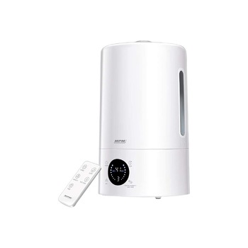 Umidificator MPM MNP-04, 25W, 5 litri, 300ml/h, acoperire 20-30 m2, nivel umiditate 45% - 80%, reglare intensitate, modul noapte, reglarea directiei de umidificare 360 grade, afisaj LED, filtru ceramica, oprire automata, telecomanda, alb Umidificator MPM MNP-04, 25W, 5 litri, 300ml/h, acoperire 20-30 m2, nivel umiditate 45% - 80%, reglare intensitate, modul noapte, reglarea directiei de umidificare 360 grade, afisaj LED, filtru ceramica, oprire automata, telecomanda, alb