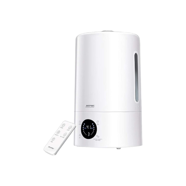 Umidificator cu telecomanda, Malatec, 300 ml, Maro/ Alb