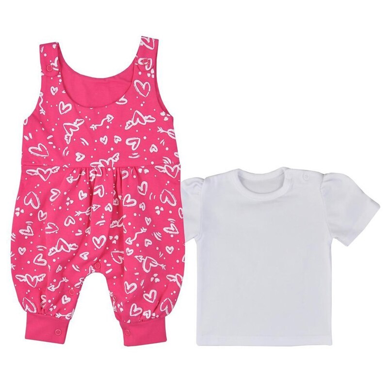 Compleu 2 piese de vara pentru fete Koala Love 08-608, Roz 52720