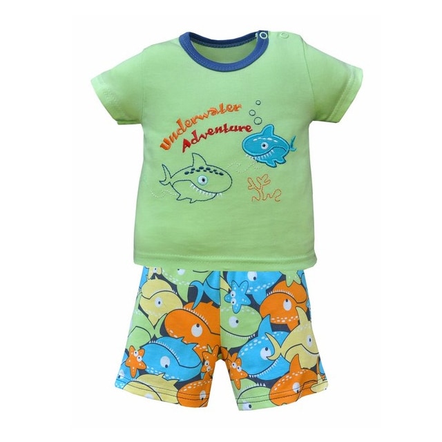 Compleu 2 piese de vara pentru baieti Koala Nemo 03-680V, Verde 11211