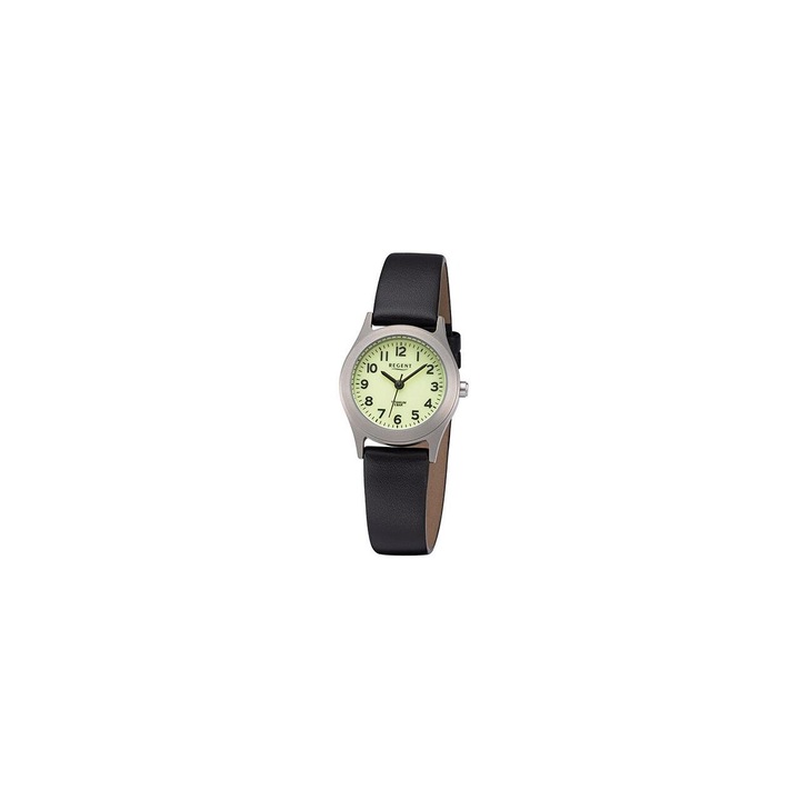 Ceas de dama Regent F-1313, Quartz, 26mm, 5ATM, Gri