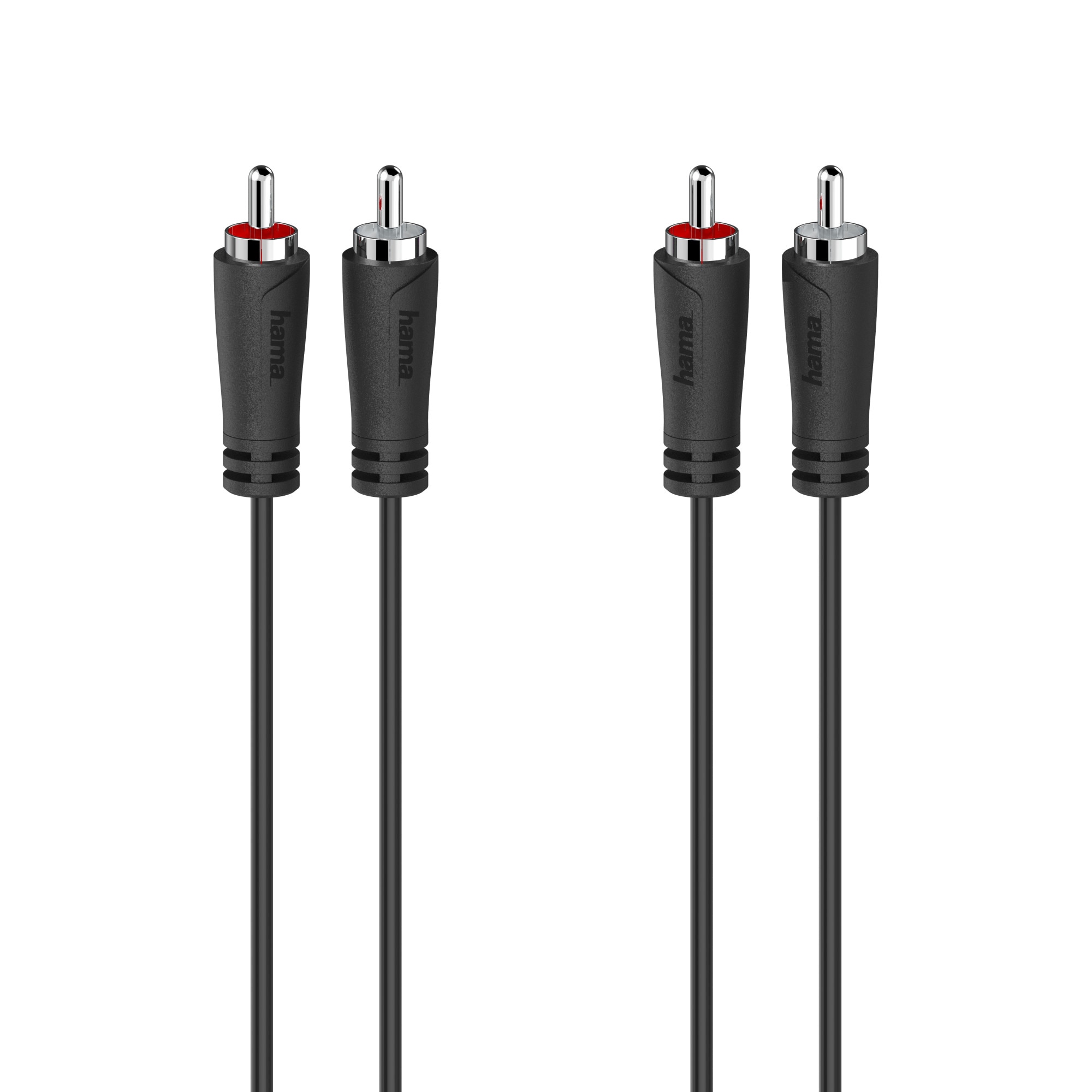 Câble Audio HAMA 2 RCA Plug Mâle/Mâle 2.5m