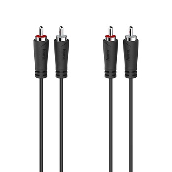 Cablu RCA Hama 205257, 2 RCA plugs - 2 RCA plugs, 1.5 m Cablu RCA Hama 205257, 2 RCA plugs - 2 RCA plugs, 1.5 m