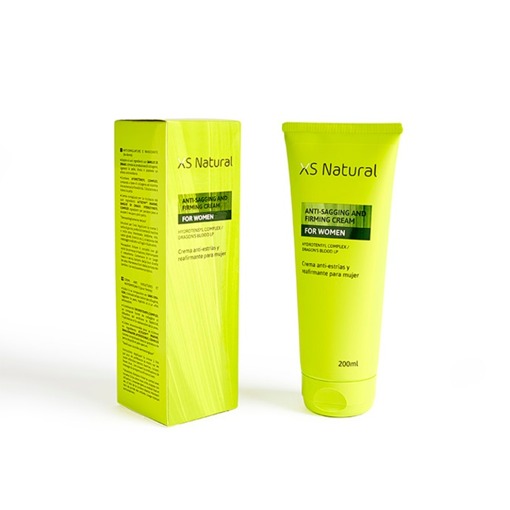 Crema de corp XS Natural, Pentru femei, Impotriva vergeturilor, 200 ml, Verde