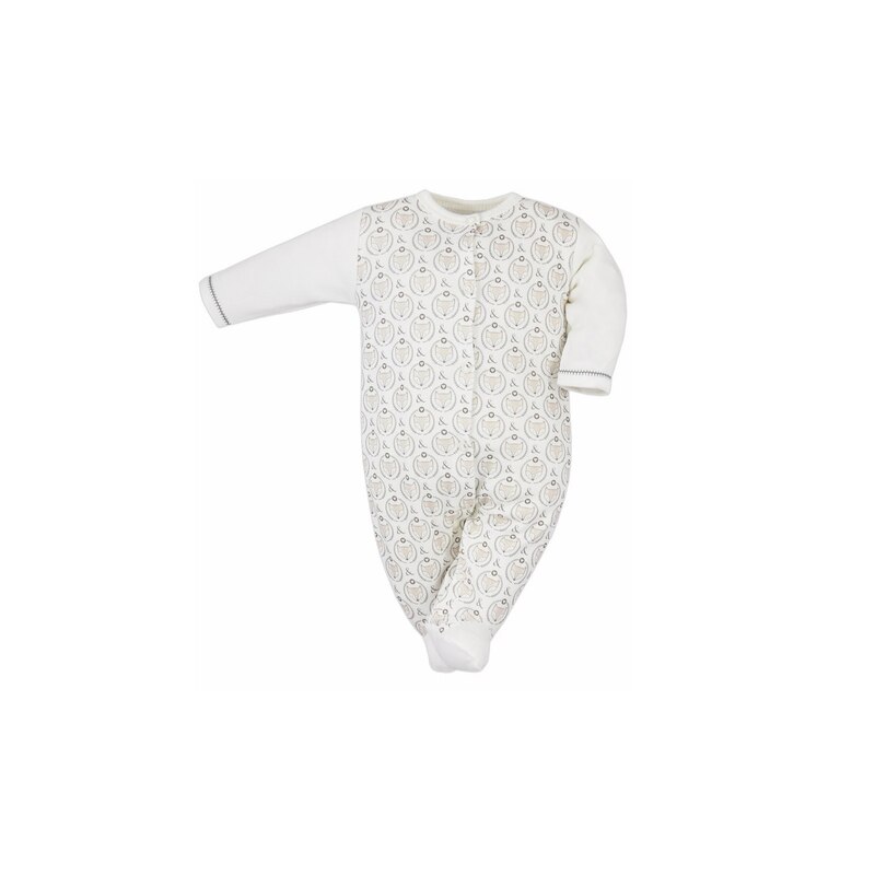 Salopeta cu maneca lunga pentru fete Lisek Koala 3864-56, Crem 56 cm