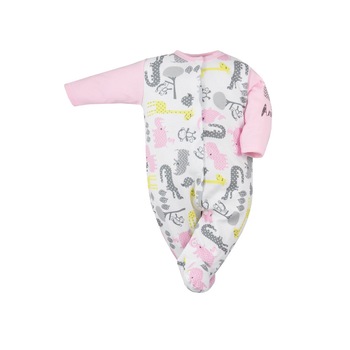 Salopeta cu maneca lunga pentru fete Koala 06-382R, Multicolor 62 cm Salopeta cu maneca lunga pentru fete Koala 06-382R, Multicolor 62 cm