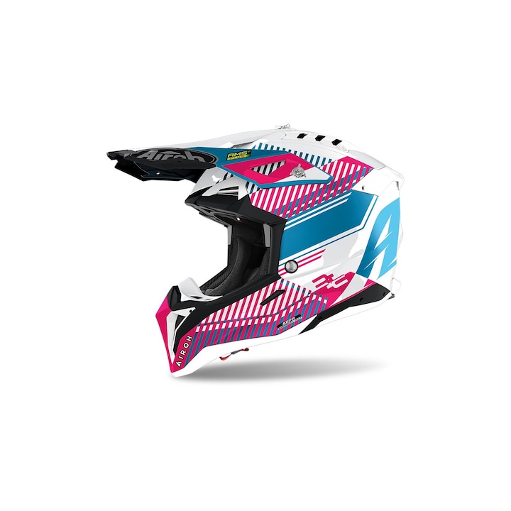 Casca Enduro - Mx Airoh Aviator 3 Pink Chrome Wave 2021 M