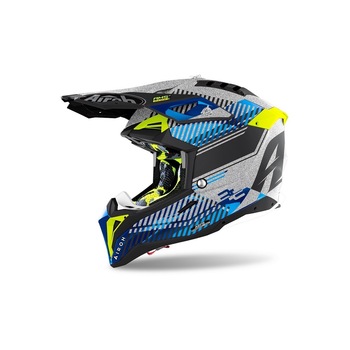 Casca Enduro - Mx Airoh Aviator 3 Silver Chrome Wave 2021 XL Casca Enduro - Mx Airoh Aviator 3 Silver Chrome Wave 2021 XL