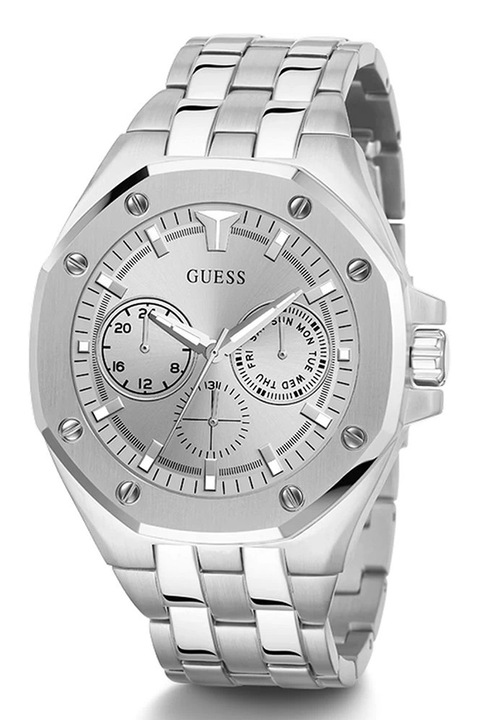 Guess, Multifunkciós rozsdamentes acél karóra, Ezüstszín
