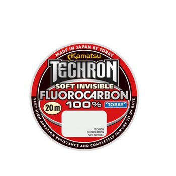 Fir Kamatsu, Fluorocarbon 100% Techron Soft Invisible, 20m , 0.128mm, rezistenta 1.75kg Fir Kamatsu, Fluorocarbon 100% Techron Soft Invisible, 20m , 0.128mm, rezistenta 1.75kg