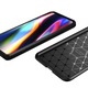 Husa de silicon pentru Samsung Galaxy M51, Fibra de Carbon, Negru