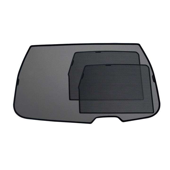 Комплект вътрешни сенници за задно стъкло, За Dacia Logan 3 след 2022 г., изработени еластичен материал с добра видимост отвътре