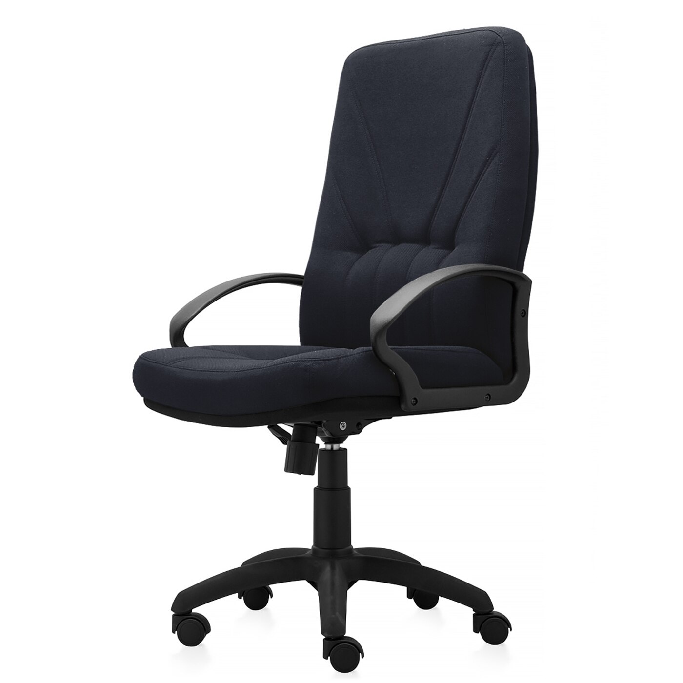 Scaun directorial de birou TRAFFIC CHAIRS COLORADO P DUAL, tapiterie textil Gri Inchis+Negru, brate directoriale, mecanism balans