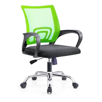 Scaun de birou rotativ cu cotiere Timeless Tools, suport lombar, capacitate 90 kg, Verde Scaun de birou rotativ cu cotiere Timeless Tools, suport lombar, capacitate 90 kg, Verde