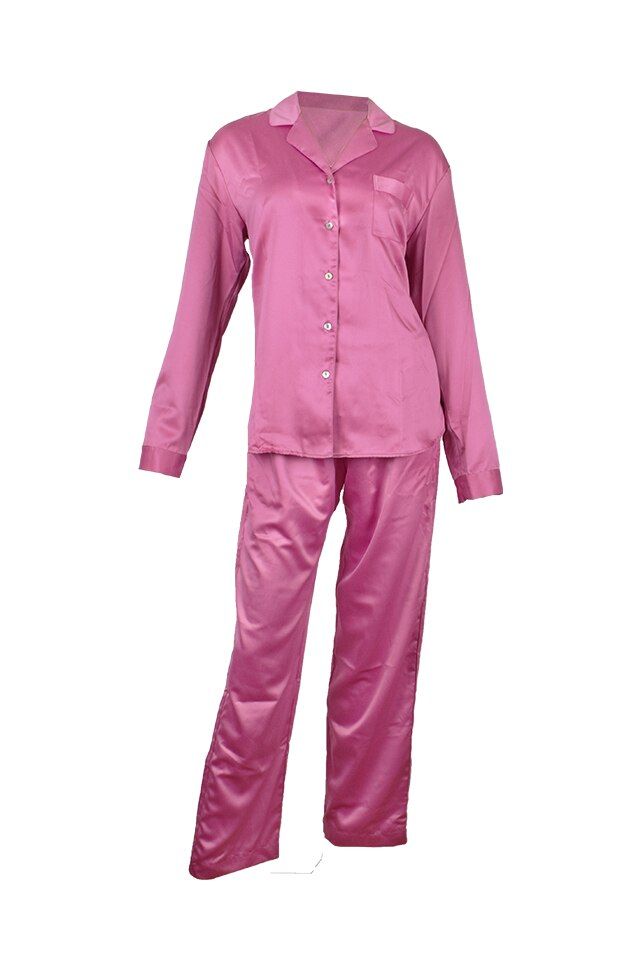Pijama dama satin NIRVANA 5, Fucsia, L