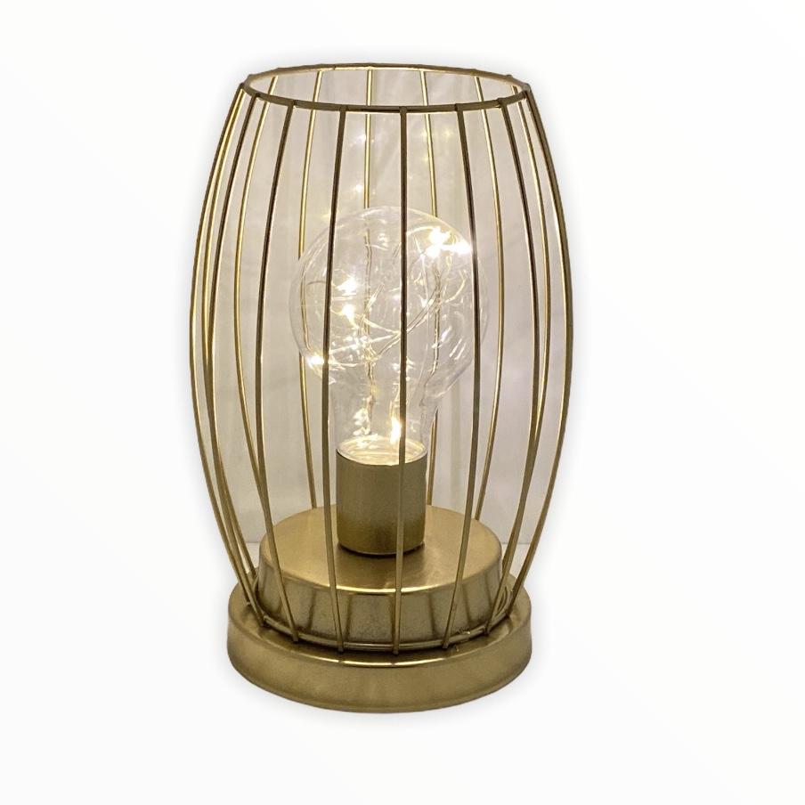 Veioza Colivie cu Bec, 18 x 12 cm