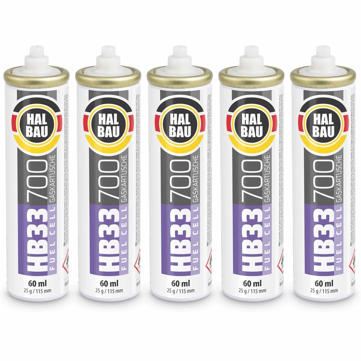 Set cartuse gaz Level Plus, 700 HB33, 5 bucati x 60 ml