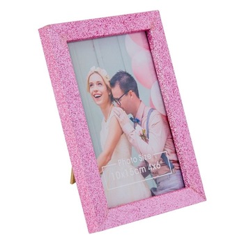 Rama foto roz stralucitoare, Ramdeco, 17 x 12 cm Rama foto roz stralucitoare, Ramdeco, 17 x 12 cm
