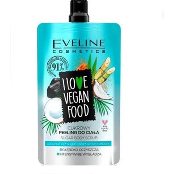 Scrub de corp cu ulei de cocos Love Vegan Detox, Eveline Cosmetics, 75 ml Scrub de corp cu ulei de cocos Love Vegan Detox, Eveline Cosmetics, 75 ml