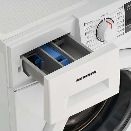 Masina de spalat Heinner HWM-M7014E+++, 7 kg, 1400 RPM, Clasa E, Start intarziat, Selector viteza centrifugare si temperatura de spalare, Alb