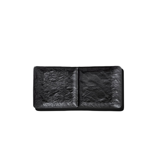 Platou doua sectiuni 27 X 13 CM SlateStone