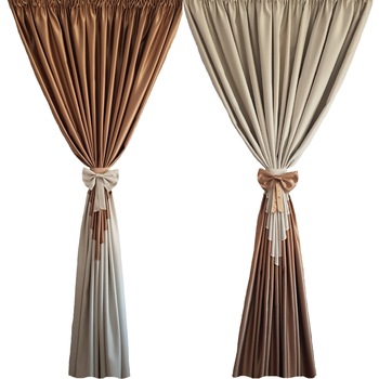 Set 2 draperii DECORINT pe rejansa (DR.61), bej, capucino, 250x241cmx2 buc Set 2 draperii DECORINT pe rejansa (DR.61), bej, capucino, 250x241cmx2 buc