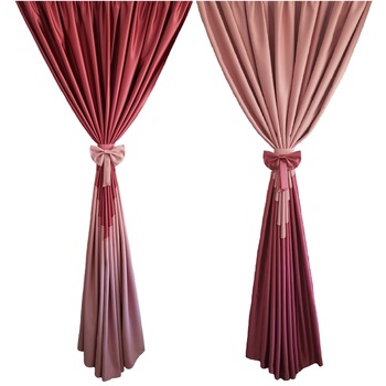 Set 2 draperii DECORINT pe rejansa (DR.62), roz inchis/deschis, 250x241cmx2 buc Set 2 draperii DECORINT pe rejansa (DR.62), roz inchis/deschis, 250x241cmx2 buc