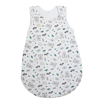 Sac de dormit, vara, Hello bear, alb 52 - 68 cm Sac de dormit, vara, Hello bear, alb 52 - 68 cm