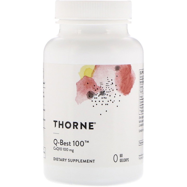 Thorne Research, Q-100 best, a CoQ10 / Q10 koenzim 100mg, 60 gélkapszulák