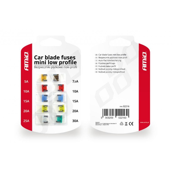 Mini sigurante fuzibile set 10 bucati