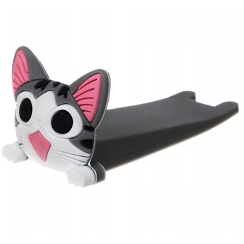 Opritor usa, triunghiular, Zola®, pisicuta, gri, 9x4x4cm Opritor usa, triunghiular, Zola®, pisicuta, gri, 9x4x4cm