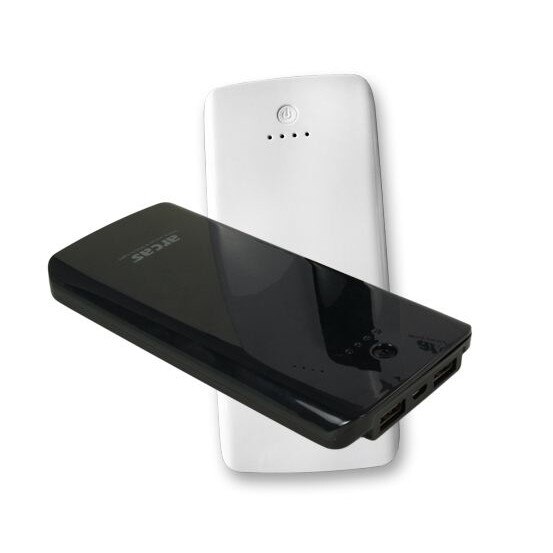 Acumulator extern Powerbank Arcas capacitate 8.000 mAh, litiu polimer, 2 porturi USB