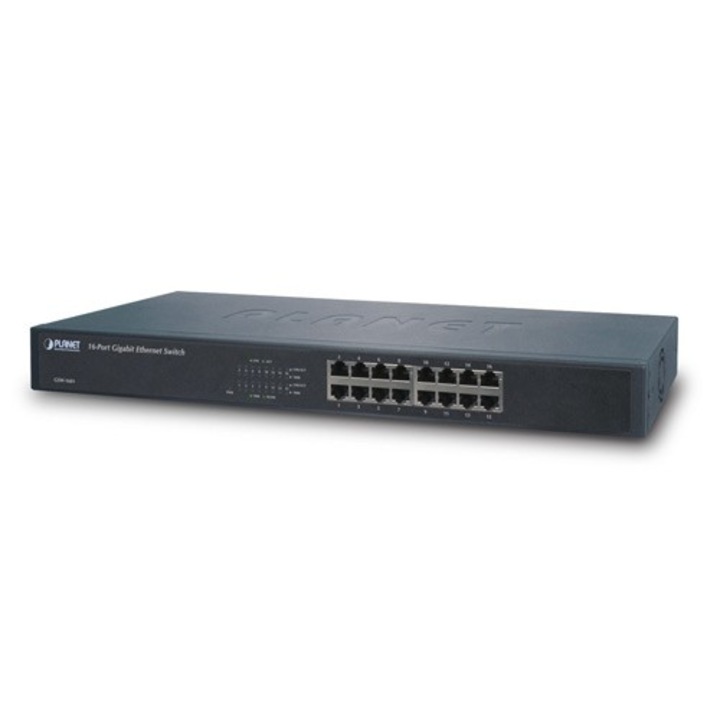 Switch Planet 16 portos 10/100/1000 Mbps Gigabit Ethernet kapcsoló