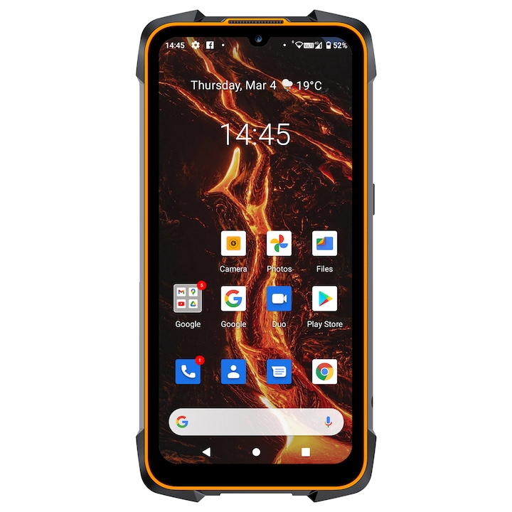Cubot KING KONG 5 PRO Mobiltelefon, Dual SIM, 64 GB, 4 GB RAM, 4 G, fekete / narancs