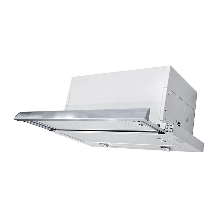Hota incorporabila, Mepamsa Maxima 60 INOXL 110.0270.760, 770 m³/h, 3 viteze, 210 W, L 60 cm, Inox