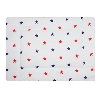 Perna slim, stelute albastre si rosii, 37x28cm Perna slim, stelute albastre si rosii, 37x28cm