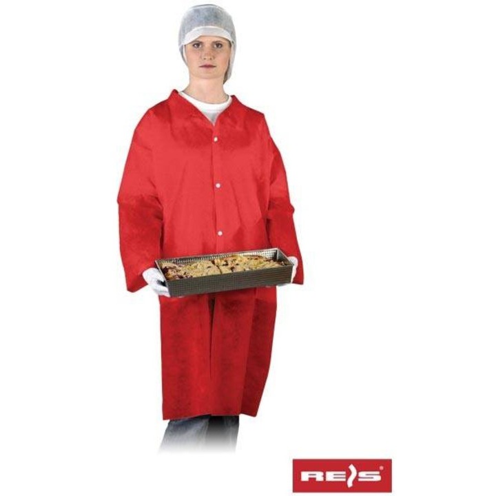 Halat de protectie FLAB - de unica folosinta, polipropilena, rosu, L