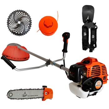Motocoasa ALPIN Profi BC430N 4.5CP, 10.000Rpm, Cap accesoriu tip drujba pentru taiat crengi, tambur fir, disc vidia si ham profesional incluse Motocoasa ALPIN Profi BC430N 4.5CP, 10.000Rpm, Cap accesoriu tip drujba pentru taiat crengi, tambur fir, disc vidia si ham profesional incluse