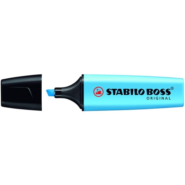 Маркер за текст STABILO Boss, син
