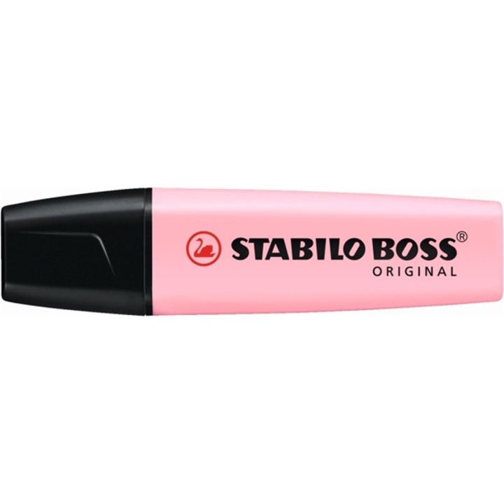 Маркер тип хайлайтър, STABILO, Boss Original Pastel, розов