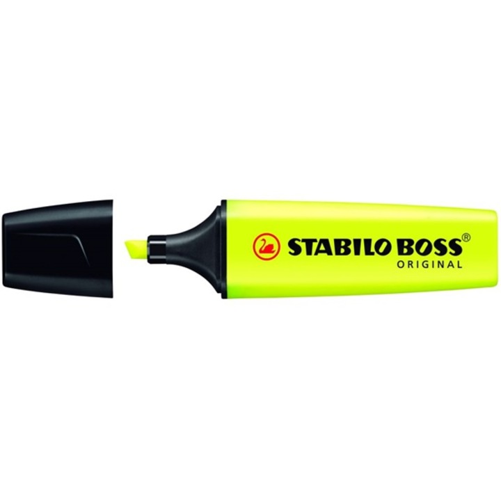 Маркер STABILO Boss Pastel, жълт